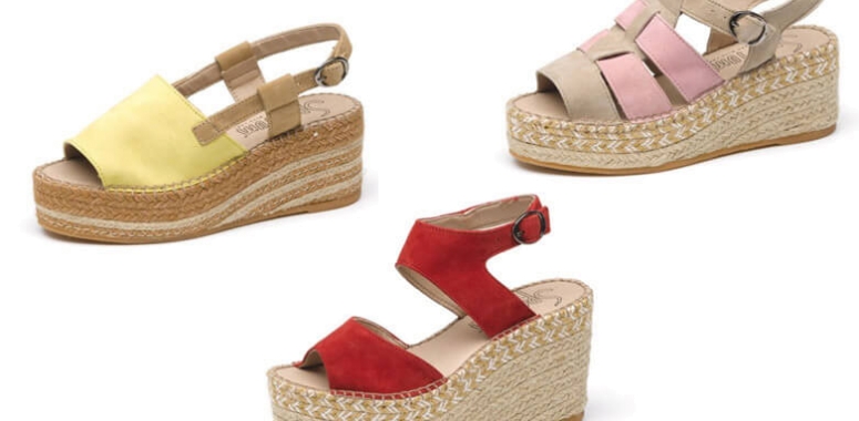 Sandalias con plataforma de esparto